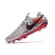 Nike Tiempo Legend VIII Elite FG Chaussures Gris Noir Rouge