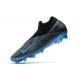 Crampon Nike Phantom Vision 2 Elite FG Noir Bleu Laser Anthracite