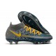 Chaussures 2021 Nike Phantom GT Elite DF FG Bleu Gris Jaune