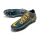 Chaussures 2021 Nike Phantom GT Elite DF FG Bleu Gris Jaune