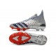 adidas Predator Freak + FG Argent Métallique Noir Foncé Equipe Bleu