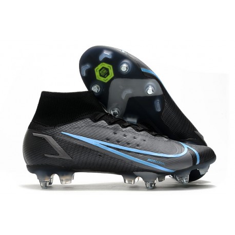 Nike Mercurial Superfly VIII Elite SG-Pro Noir Gris Acier