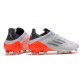 adidas X Speedflow.1 FG Crampons Blanc Acier Métallique Rouge Solaire