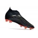 adidas Predator Edge+ FG Nouvelles Noir Blanc Rouge