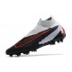 Chaussure Nike Phantom GX Elite DF FG Noir Gris Rouge