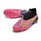 Chaussure Nike Phantom GX Elite DF FG Rose Noir Jaune