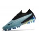 Nike Phantom GX Gripknit Elite FG Bleu Noir