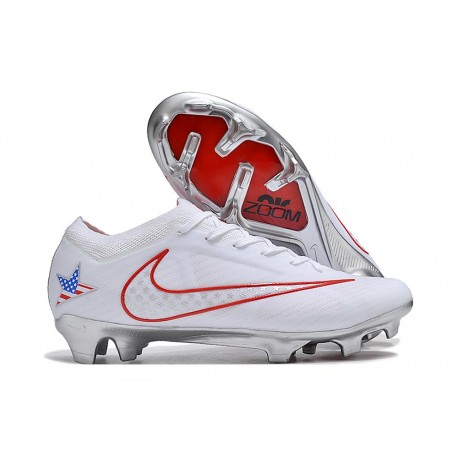 Crampons Nike Zoom Mercurial Vapor XV Elite FG Blanc Rouge