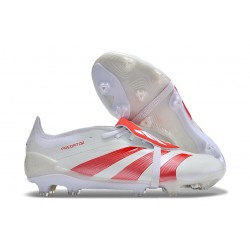 adidas Predator Elite FT FG Crampons Blanc Rouge