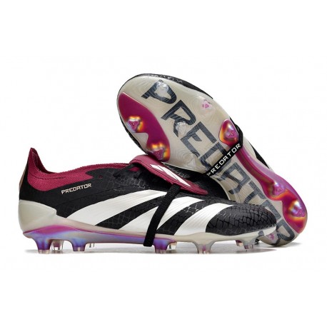 adidas Predator Elite FT FG Crampons Noir Blanc Violet