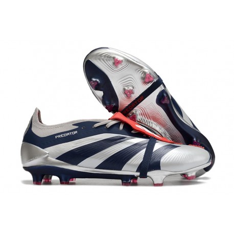 adidas Predator Elite FT FG Crampons Argent Mét Noir Rouge