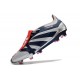 adidas Predator Elite FT FG Crampons Argent Mét Noir Rouge