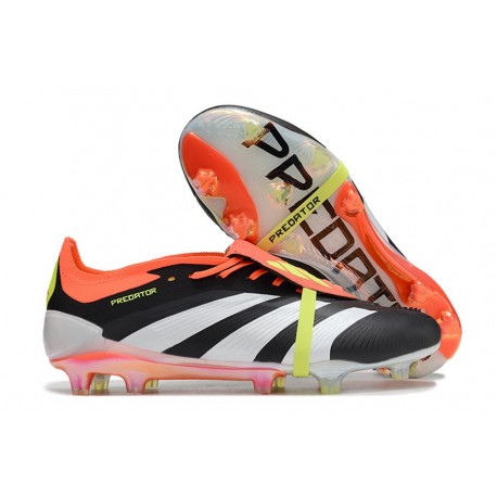 adidas Predator Elite FT FG Crampons Noir Banc Rouge Solaire