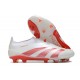 adidas Predator Elite Laceless FG Blanc Rouge