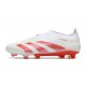 adidas Predator Elite Laceless FG Blanc Rouge