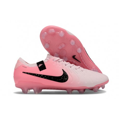 Chaussure Nike Tiempo Legend X Elite FG Rose Mousse Noir