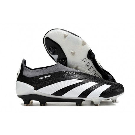 adidas Predator Elite Laceless FG Noir Blanc