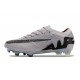 Crampons Nike Zoom Mercurial Vapor XV Elite FG Gris Atmosphere Noir