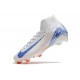 Nike Air Zoom Mercurial Superfly X Elite FG Blueprint Blanc Bleu