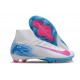 Nike Air Zoom Mercurial Superfly X Elite FG Blanc Bleu Rose