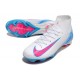 Nike Air Zoom Mercurial Superfly X Elite FG Blanc Bleu Rose