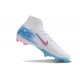 Nike Air Zoom Mercurial Superfly X Elite FG Blanc Bleu Rose