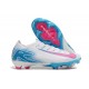 Crampons de Foot Nike Mercurial Vapor 16 Elite FG Blanc Rose Bleu