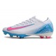 Crampons de Foot Nike Mercurial Vapor 16 Elite FG Blanc Rose Bleu