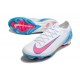 Crampons de Foot Nike Mercurial Vapor 16 Elite FG Blanc Rose Bleu