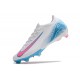 Crampons de Foot Nike Mercurial Vapor 16 Elite FG Blanc Rose Bleu