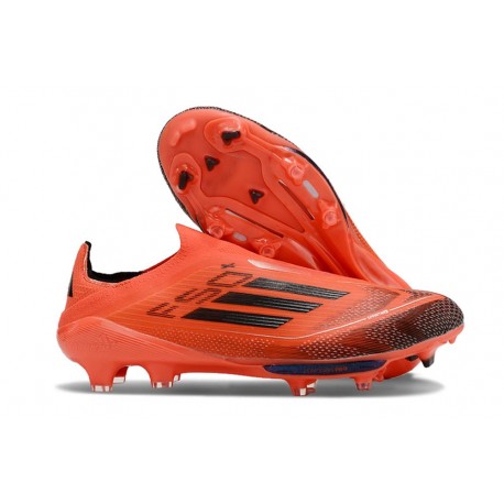 Adidas F50 + Laceless FG Neuf Rouge Noir