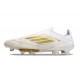 Adidas F50 + Laceless FG Neuf Day Spark - Blanc Doré Blanc