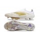 Adidas F50 + Laceless FG Neuf Day Spark - Blanc Doré Blanc