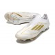 Adidas F50 + Laceless FG Neuf Day Spark - Blanc Doré Blanc