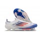 Adidas F50 + Laceless FG Neuf Advancement - Blanc Rouge Bleu