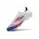 Adidas F50 + Laceless FG Neuf Advancement - Blanc Rouge Bleu