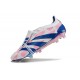 Adidas Predator Elite Foldover Tongue FG Blanc Ftwr Bleu Solaire Rose Solaire