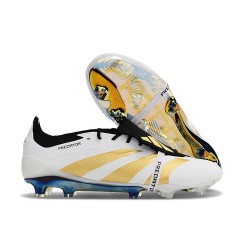 Adidas Predator Elite Foldover Tongue FG Blanc Ftwr Or Métallique