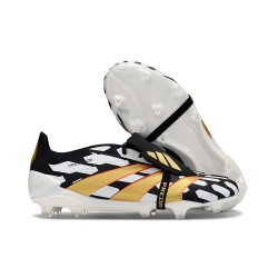 Adidas Predator Elite Foldover Tongue FG Noir Blanc Or