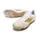 Crampons Adidas F50 Elite LL FG Day Spark - Blanc Doré