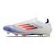 Crampons Adidas F50 Elite LL FG Advancement - Blanc Bleu Rouge 