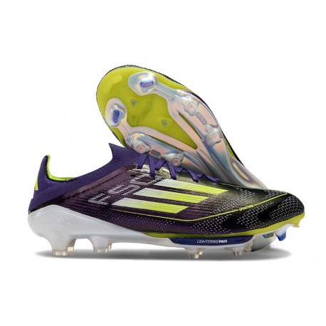 Chaussure Adidas F50+ Elite FG Fast Reborn - Violet Blanc Lucid Lemon