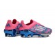 Chaussure Adidas F50+ Elite FG Bleu Solaire Blanc Ftwr Rose