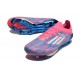 Chaussure Adidas F50+ Elite FG Bleu Solaire Blanc Ftwr Rose