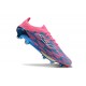 Chaussure Adidas F50+ Elite FG Bleu Solaire Blanc Ftwr Rose