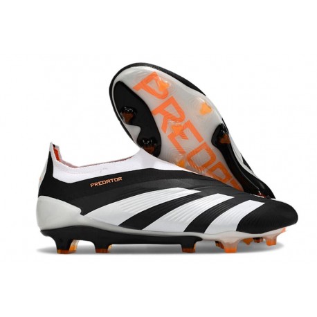 adidas Predator Elite Laceless FG Noir Blanc