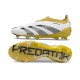 adidas Predator Elite Laceless FG Blanc Or Gris