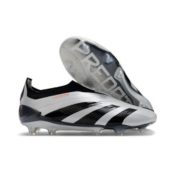 adidas Predator Elite Laceless FG Argent Noir