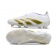 adidas Predator Elite Laceless FG Blanc Or