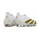 adidas Predator Elite Laceless FG Blanc Or